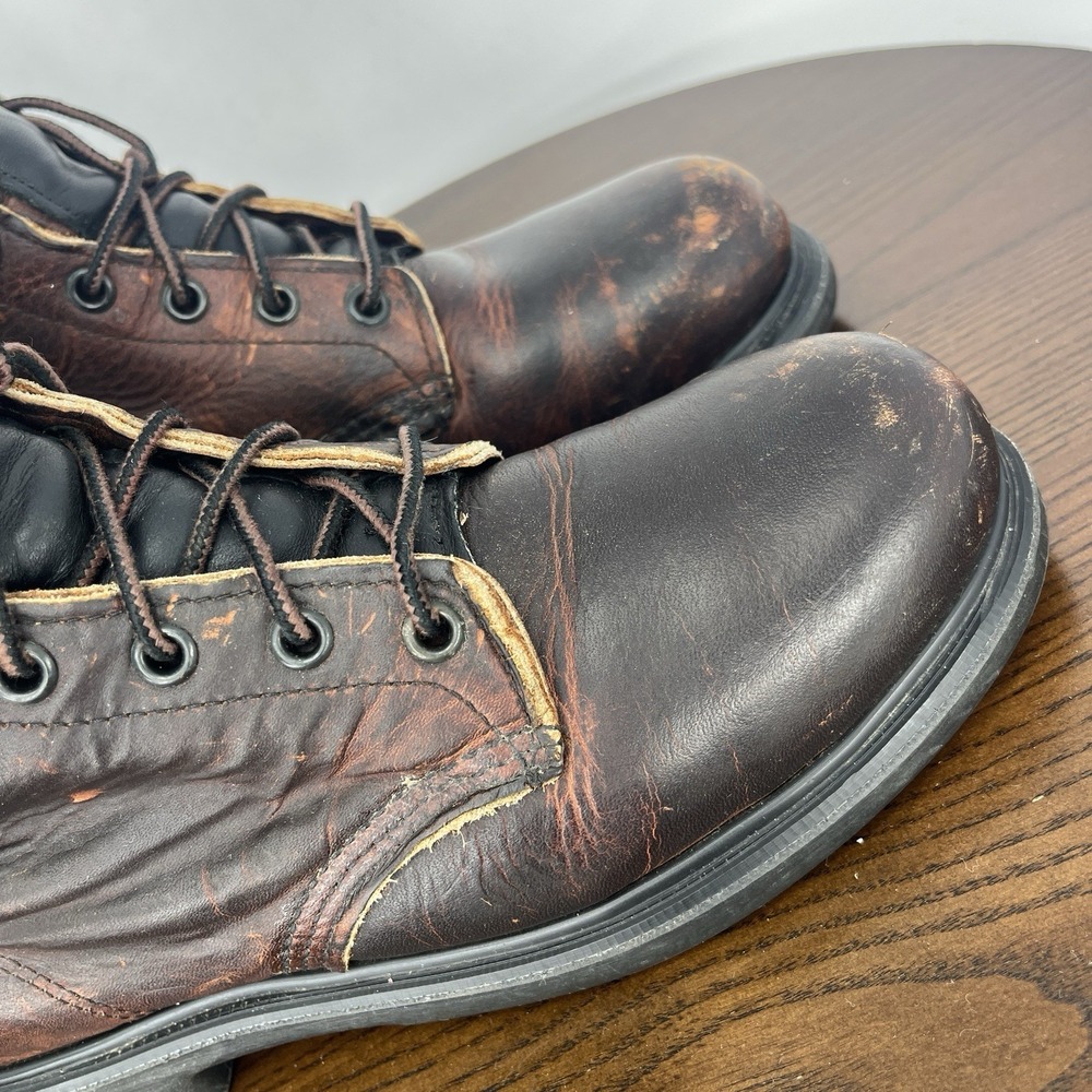 Red Wing Boots Women's 8B Brown Leather‎ Hard Toe Safety Work Utility 39506 - Picture 12 of 16